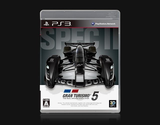 A Red Bull X2011 Prototype is featured on the cover of the game